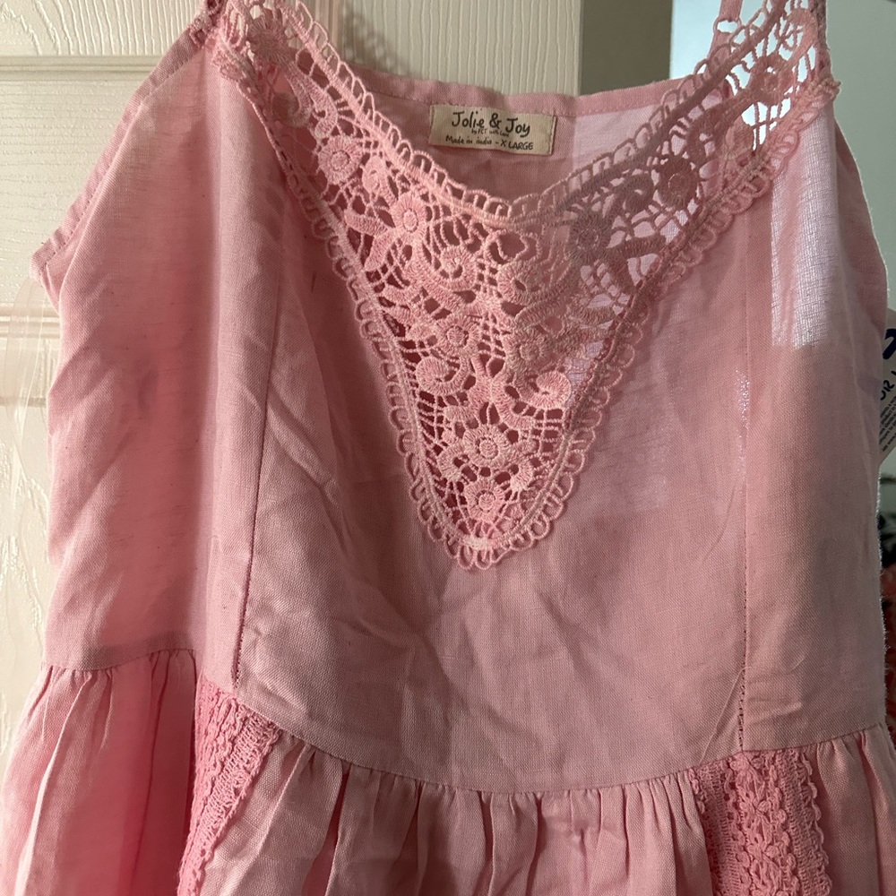 Jrs pink lace sundress